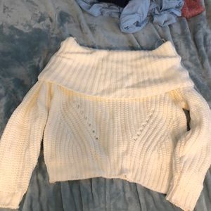 Off the shoulder sweater